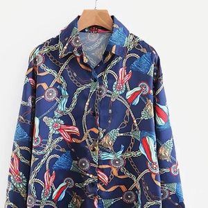 🎉NEW Chain print blouse